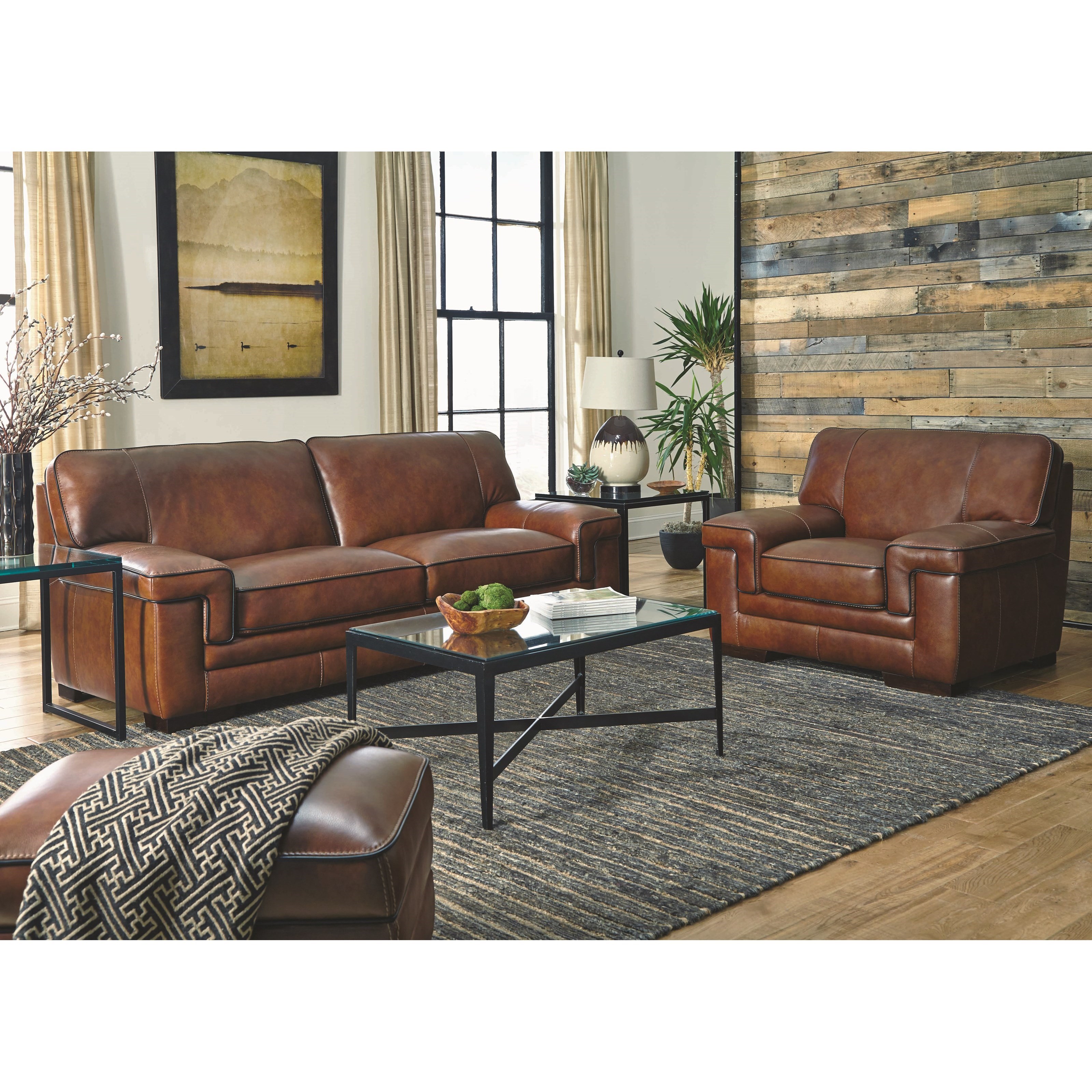 Simon li leather shop sofa